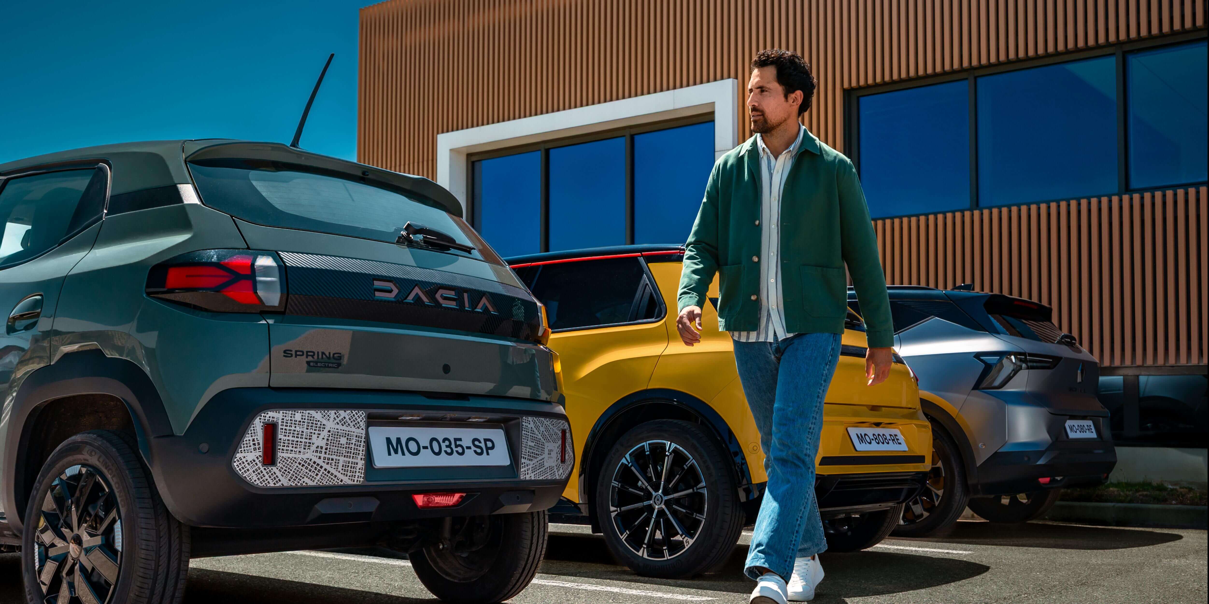 Homme dans parking